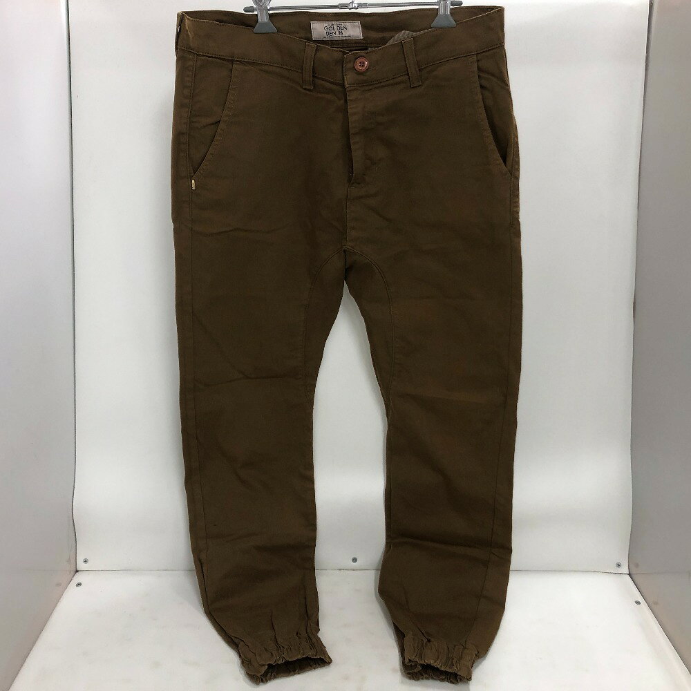 樂天商城 - 【中古】 GOLDEN DENIM ゴールデンデニム ジョガーパンツ ブラウン サイズ34 USA製 メンズ パンツ コットン 02w11006 【牛久店】