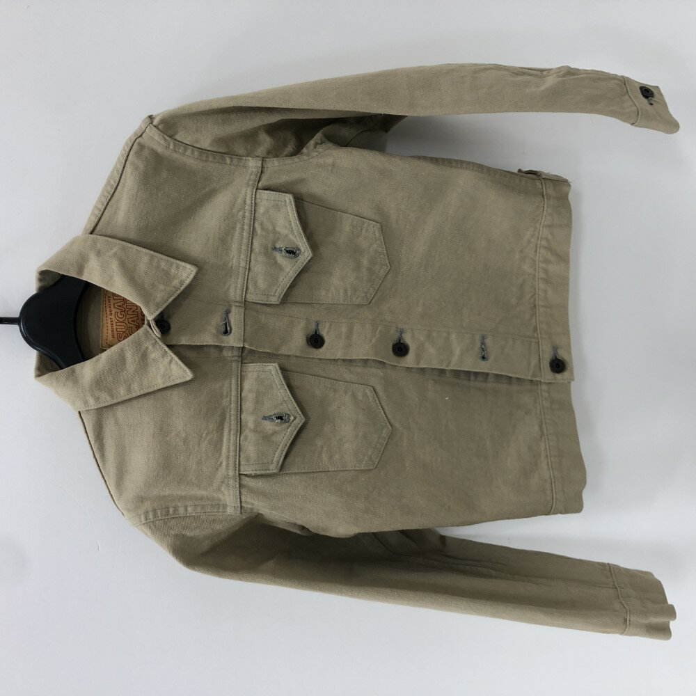 【中古】 SUGAR CANE シュガーケーン デニムジャケット ベージュ ワークジャケット カバーオール デニムジャケット 07w19504 【大和店】