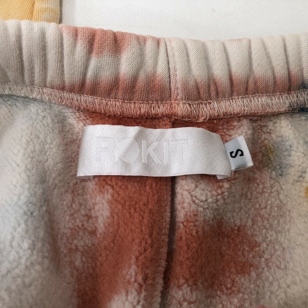 【中古】 ROKIT ロキット スウェットパンツ レインボー 白 オレンジ パンツ 07w19513 【大和店】