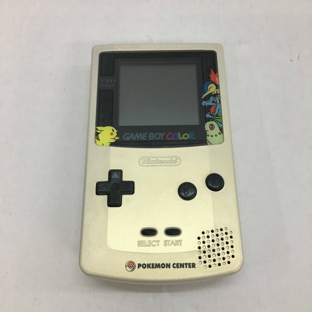 【GBカラー】ゲームボーイカラー 本体 ポケットモンスター 金銀Ver ＊動作確認済＊ 任天堂 Nintendo ◎中古品◎ 05w08900 【館林店】