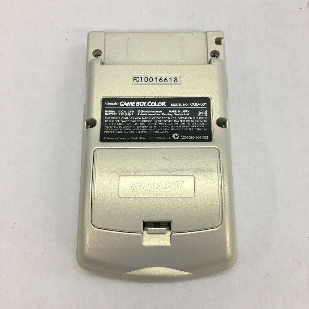 【GBカラー】ゲームボーイカラー 本体 ポケットモンスター 金銀Ver ＊動作確認済＊ 任天堂 Nintendo ◎中古品◎ 05w08900 【館林店】