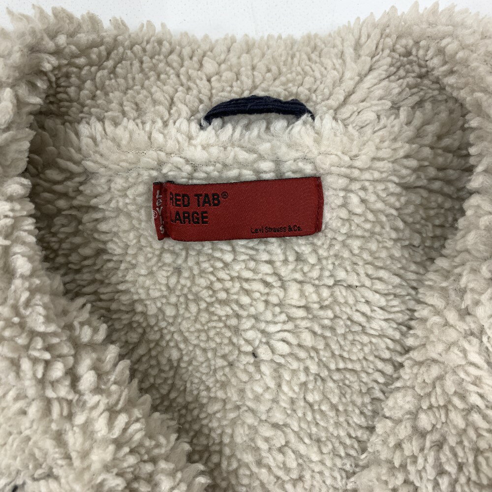 【中古】 LeVI'S RED TAB ボアジャケット コーデュロイ ネイビー 紺 サイズ L ジャケット 07w15057 【大和店】