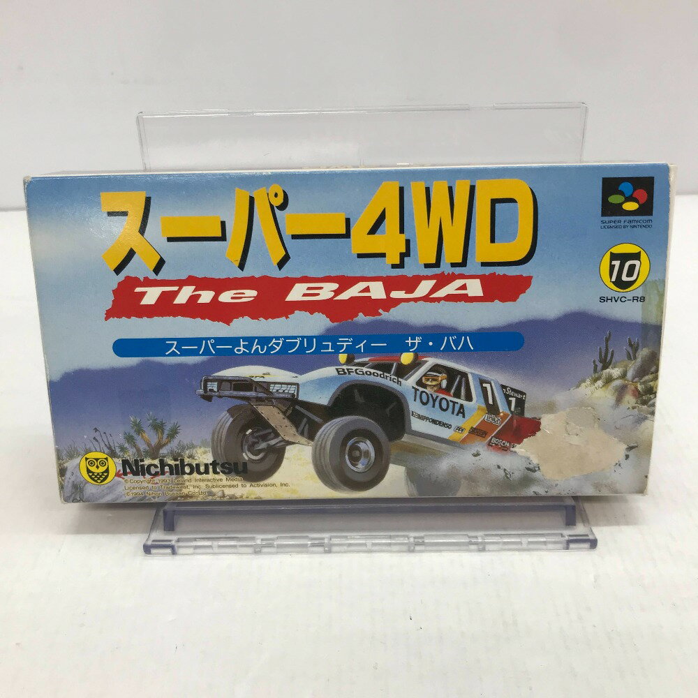 【SFC】スーパーファミコン ソフト「スーパー4WD The BAJA」箱/説明書/はがきあり ＊起動のみ確認済＊ ◎中古品◎ 05w09297T 【館林店】
