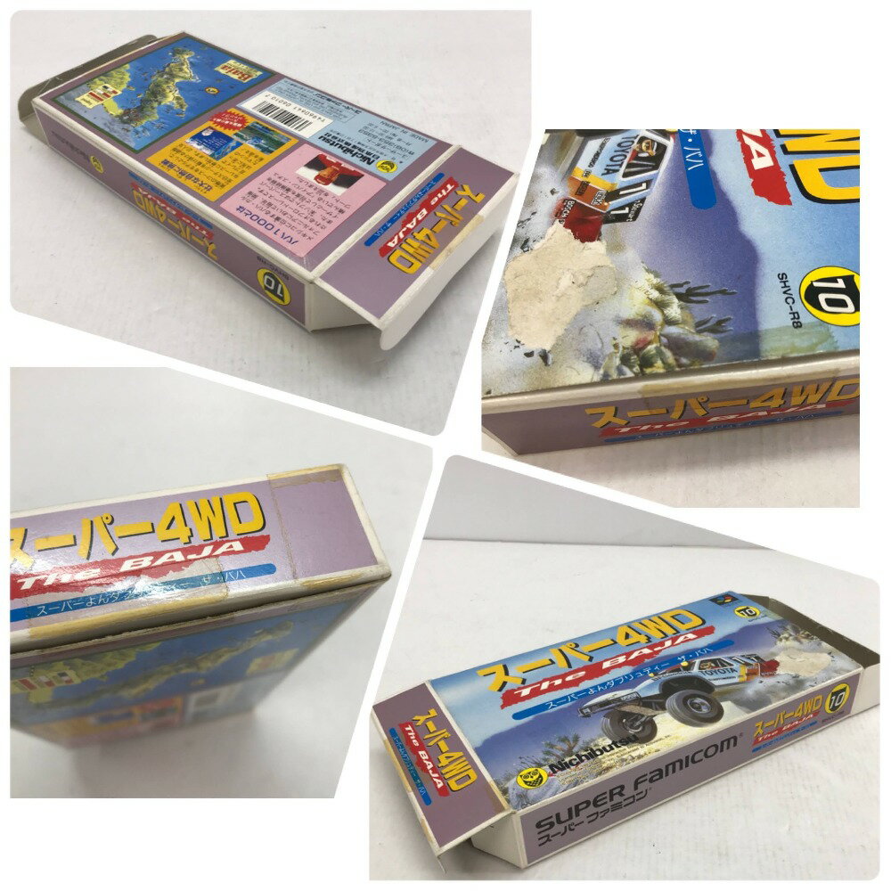 【SFC】スーパーファミコン ソフト「スーパー4WD The BAJA」箱/説明書/はがきあり ＊起動のみ確認済＊ ◎中古品◎ 05w09297T 【館林店】