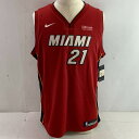 04w3018▽※【中古】ナイキ NBA ハッサン・ホワイトサイド マイアミ ユニフォーム レッド ドライフィット XLサイズ【八王子店】