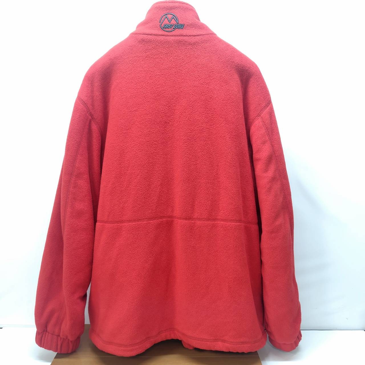 【中古】 FIRST DOWN ファーストダウン フリースジャケット レッド/赤 サイズL ベトナム製 メンズ アウター ポリエステル 05w09915 【館林店】