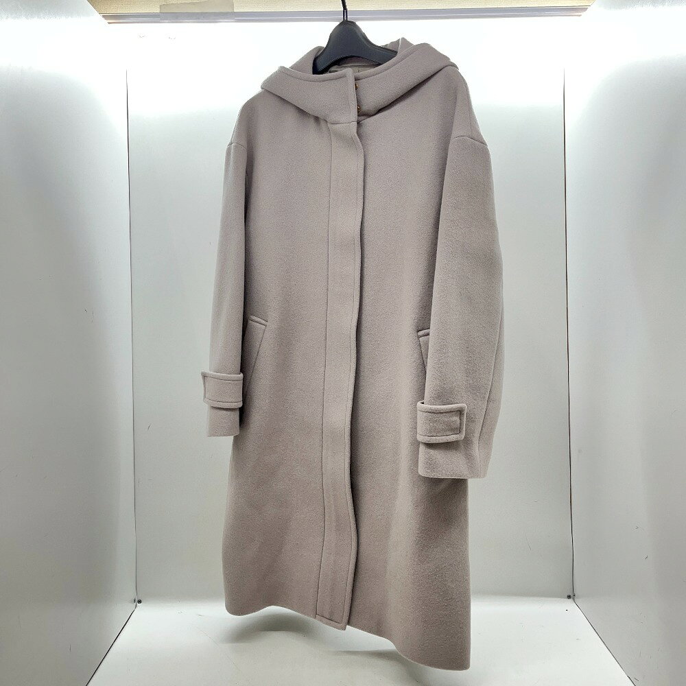 【中古】 ユナイテッドアローズ UNITED ARROWS くすみベージュ グリーンレーベルリラクシング レディースフードコート タグ付 38 【中古】 アウター 06w8633 【三郷店】