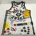 【中古】 アディダス adidas PHARRELL WILLIAMS ファレル・ウィリアムス PW Doodle Tank Top ドゥードゥル コラボ ホワ...