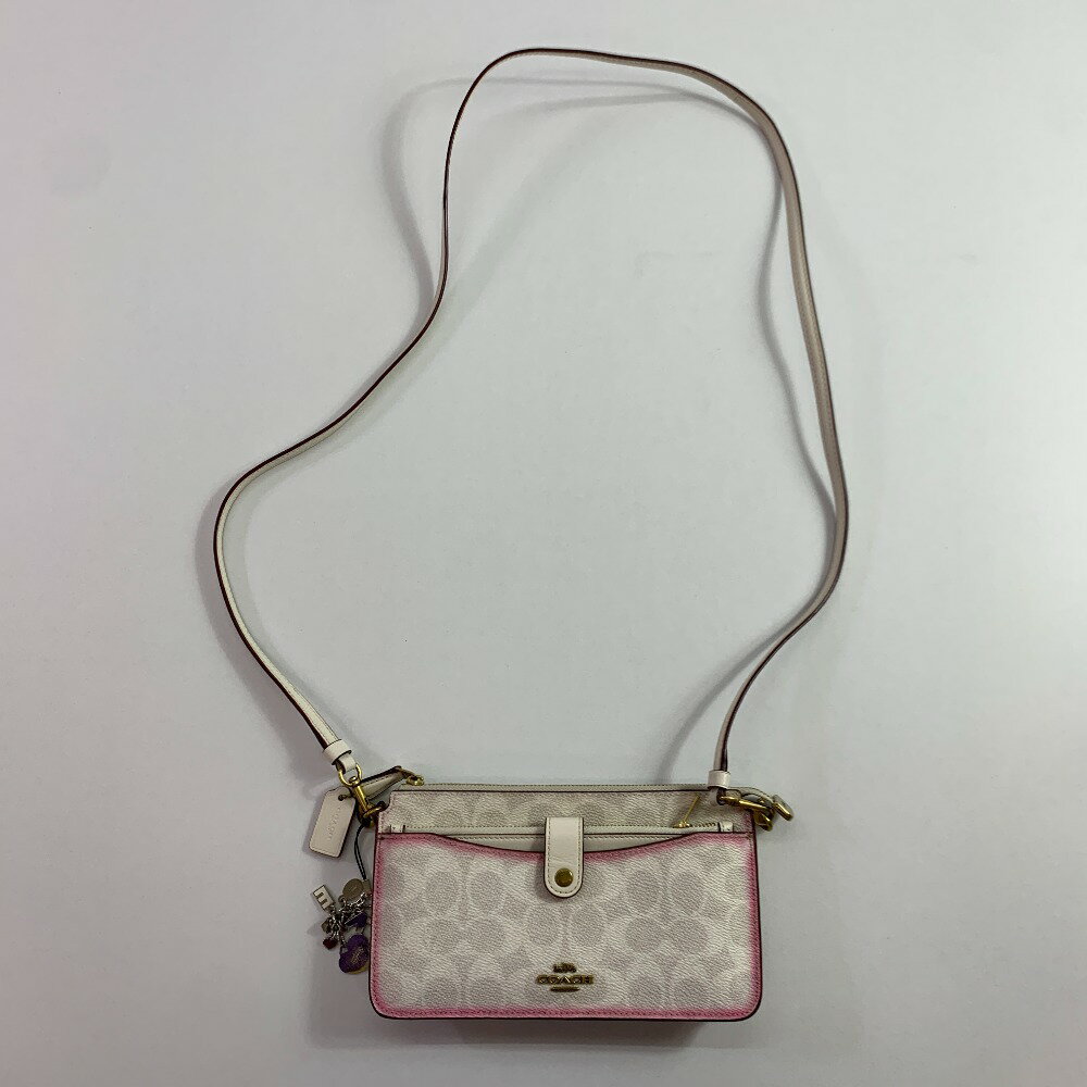 04w3224šۥ COACH 37458 ݥåץåץå󥸥㡼 Хå PVC ǥ ۥ磻ȡȬŹ