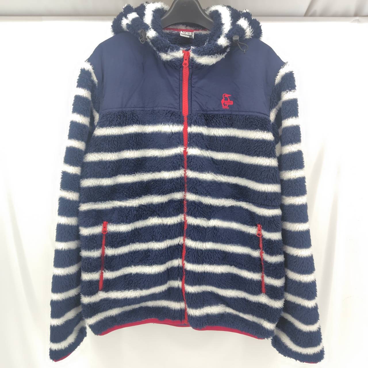 【中古】 チャムス CHUMS フリースジャケット ジップパーカー ネイビー サイズXL 中国製 アウター ポリエステル CH04-0653 05w09931 【館林店】
