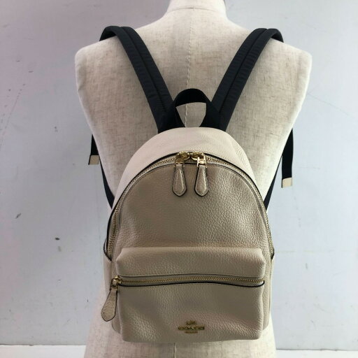 04w3184∞※【中古】 COACH コーチ ミニチャーリー リュックサック F28995 アイボリー 【八王子店】 04w3184∞※【中古】 COACH コーチ ミニチャーリー リュックサック F28995 アイボリー 【八王子店】