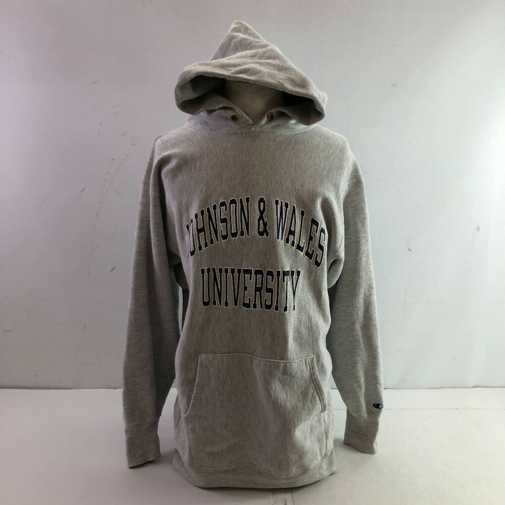 04w3185∞※【中古】 Champion チャンピオン リバースウィーブ スウェットプルオーバー パーカー M グレー XXL 【八王子店】