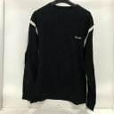 【中古】 SEQUEL シークエル ロンT ロゴ 刺繍 ブラック 黒 サイズM 日本製 メンズ 長袖Tシャツ コットン 02w12635 【牛久店】(4)