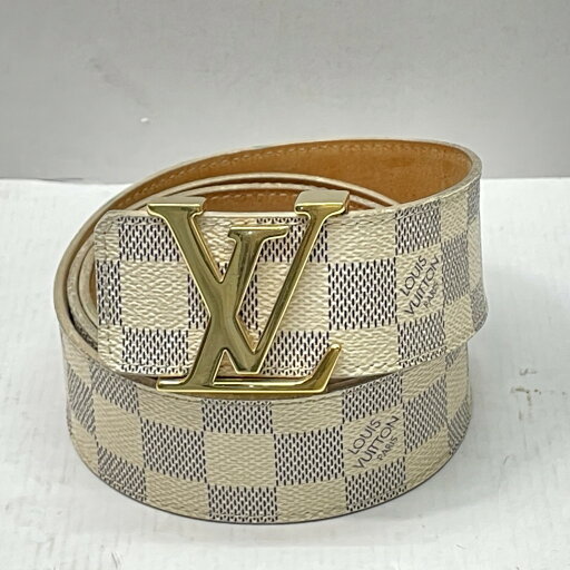 【中古】 ルイ・ヴィトン LOUIS VUITTON ダミエ・アズール サンチュール LVイニシャルベルト スペイン製 メンズ 箱なし M9609 01w-3790 【結城店】 【中古】 ルイ・ヴィトン LOUIS VUITTON ダミエ・アズール サンチュール LVイニシャルベルト スペイン製 メンズ 箱なし M9609 01w-3790 【結城店】