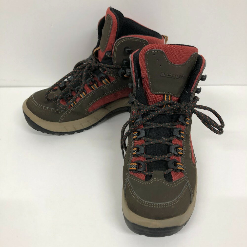 【中古】 LOWA ローバー トレッキングシューズ GORETEX ゴアテックス ビブラムソール 236mm US6 UK4 EU..
