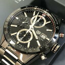 07w2934★ TAGHeuer タグホイヤー カレラ クロノグラフ CBM2110-0 WHU6507 ブラック 自動巻き 防水性 ケース・修理保証書付【中古品】(2)