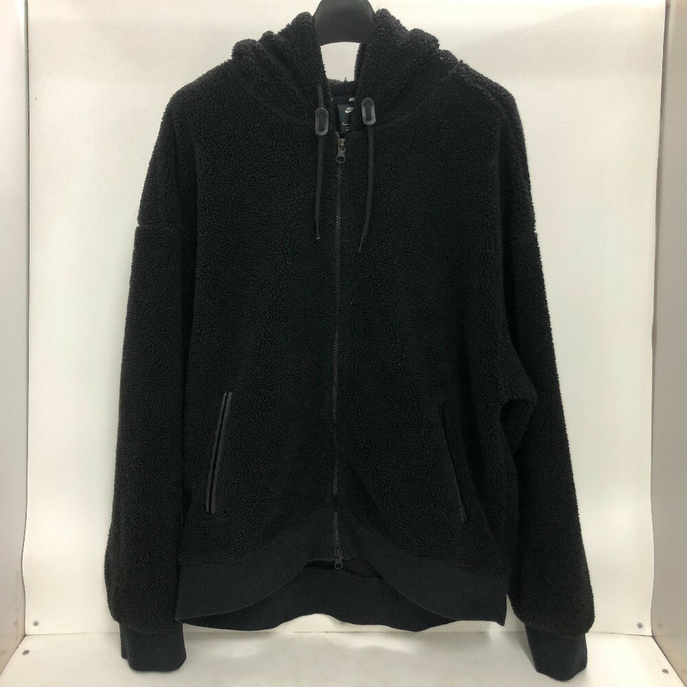 19-20AW ボアフリース パーカー バイカラー S ホワイト ブラック