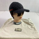 04w3337▽※【中古】グッチ GUCCI GGキャンバス ベースボール キャップ 200035.601491Mサイズ 58cm 帽子 ブラック 【八王子店】(4)