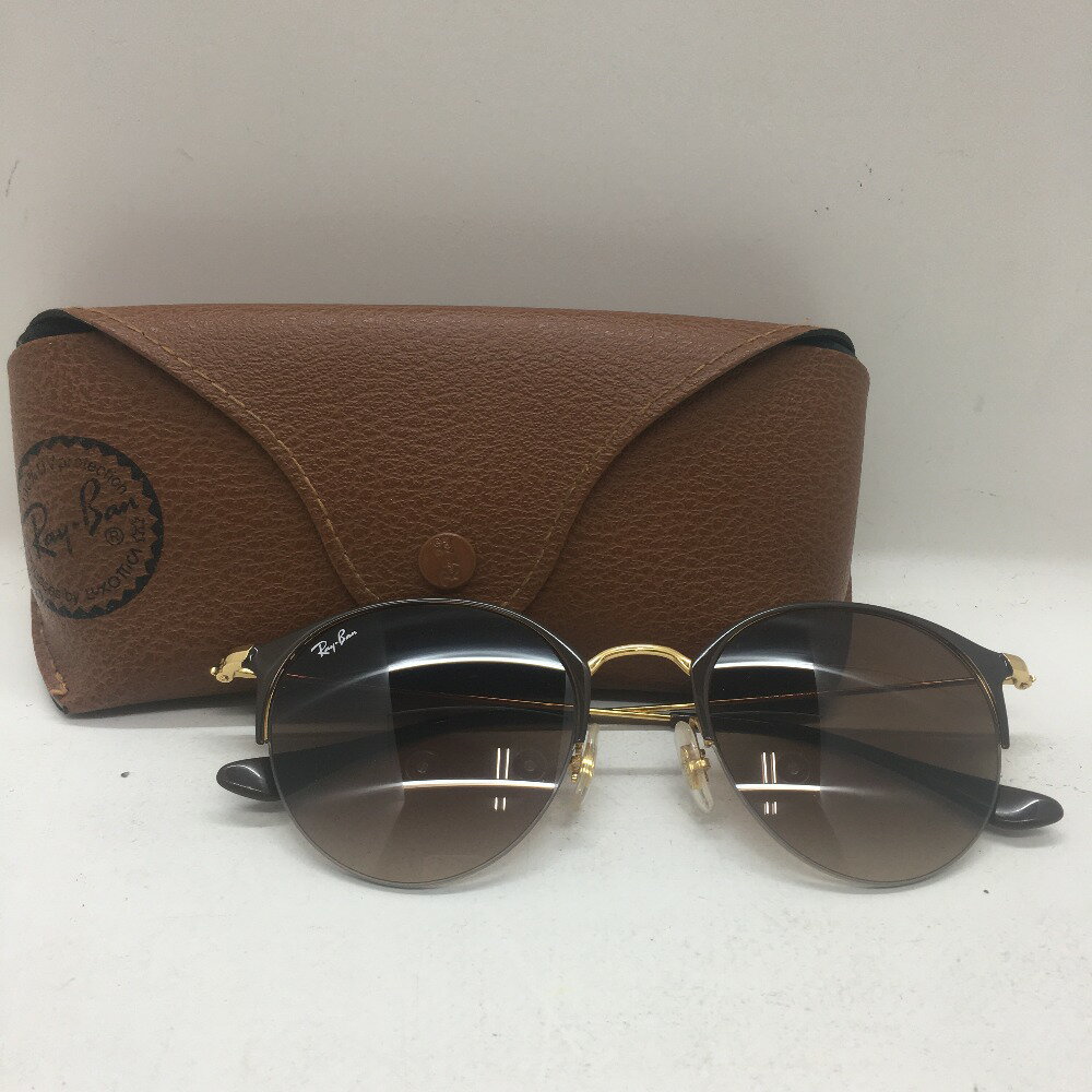 【中古】 レイバン Ray-Ban サングラス RB3578 9009/13 50サイズ ハーフスリム メガネ 06w6118 【三郷店】