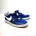 【中古】 ナイキ NIKE 26.5cm US8.5 NIKE コートビジョン ロー プレミアム26.5cm DJ2001-400 ロイヤルブルー スニーカー ...