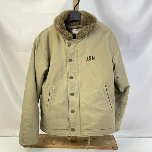 【中古】 US NAVY N-1 デッキジャケット カーキベージュ サイズ34 メンズ ミリタリージャケット 01w-3990 【結城店】 【中古】 US NAVY N-1 デッキジャケット カーキベージュ サイズ34 メンズ ミリタリージャケット 01w-3990 【結城店】