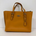 【中古】 コーチ COACH ウィメンズ シグネチャー キャンバス シティ トート 2way トートバッグ/ショルダーバッグ C4084 マスタードイエロー 0...
