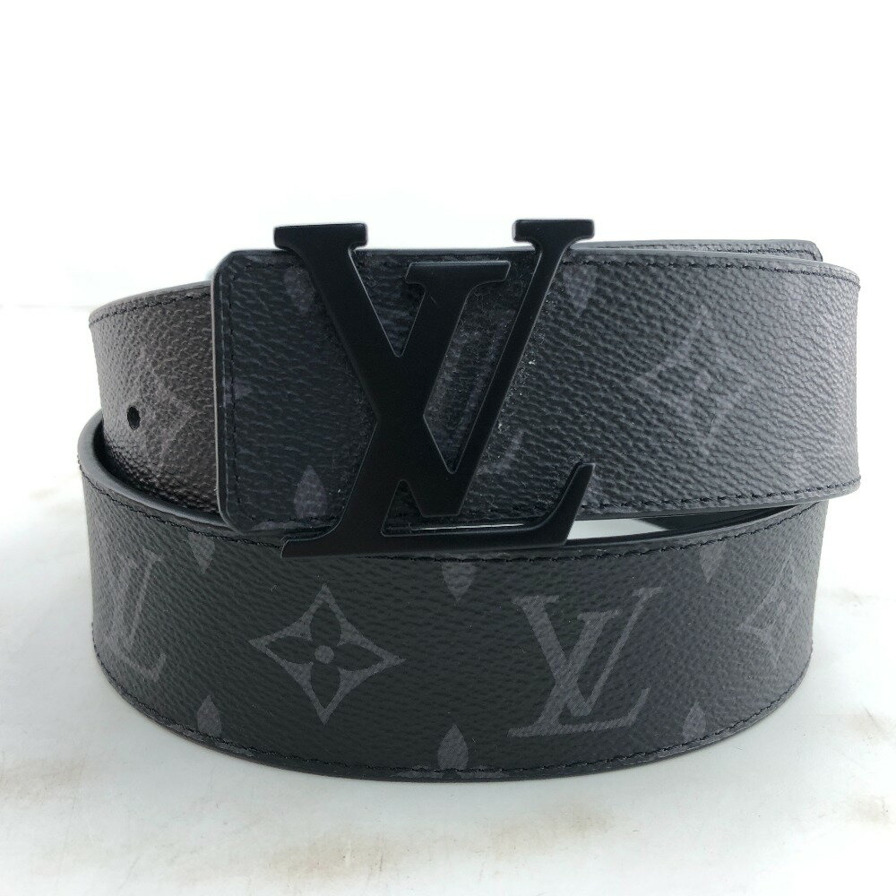 【中古】 ルイ・ヴィトン LOUIS VUITTON サンチュール LVイニシアル ブラック スペイン製 メンズ サイズ85/34 箱・紙袋・保存袋あり ベルト M0449 LN3222 02w14693 【牛久店】
