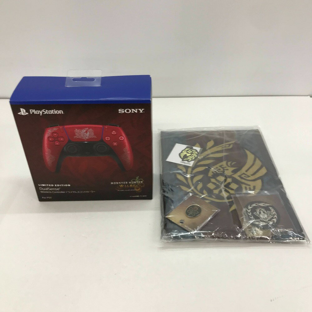 【PS5】未使用 デュアルセンス DualSense ワイヤレスコントローラー モンスターハンター ワイルズ Amazon購入特典付き 未使用品 ◎中古品◎ 05w11280 【館林店】