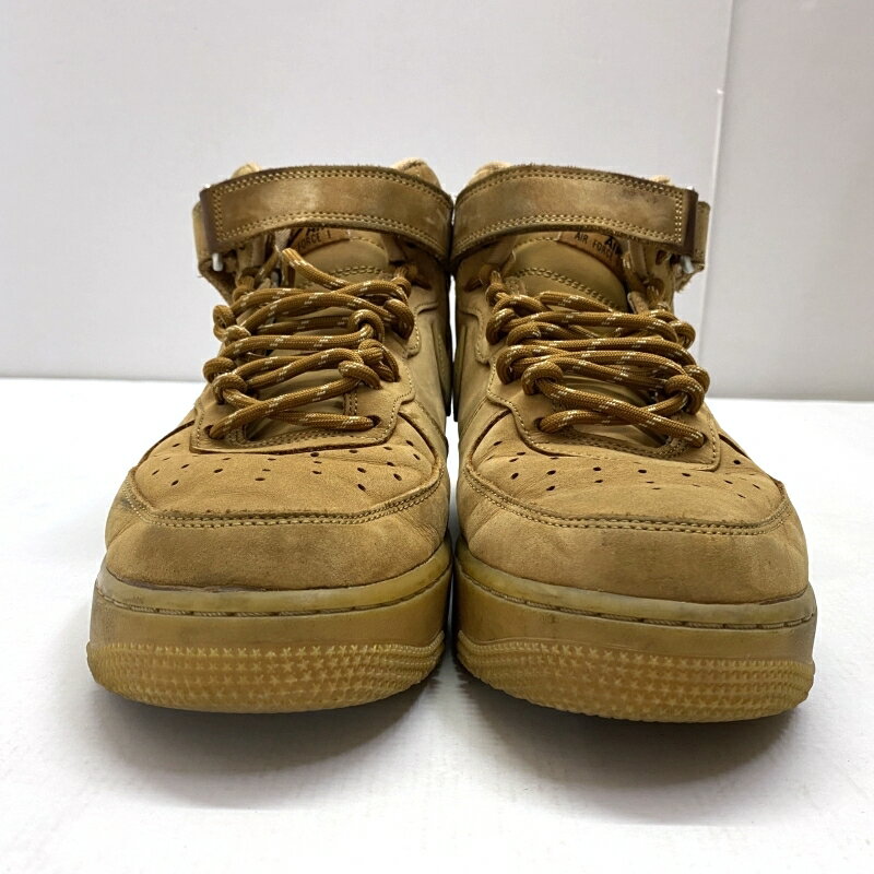 【中古】 Nike Air Force 1 Mid Flax ナイキ エアフォース1 ミッド フラックス 27.0cm メンズ スニーカー DJ9158-200 03w16101 【入間店】