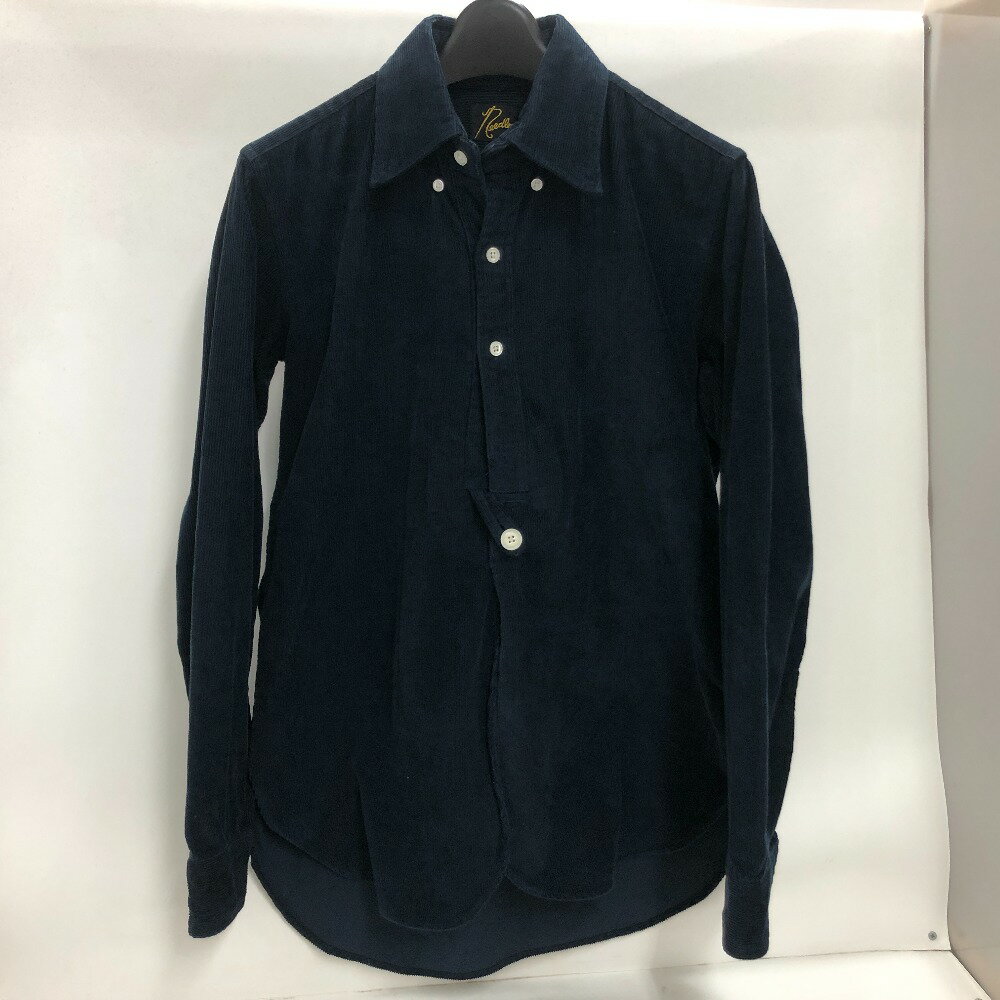 【中古】 Needles ニードルズ コーデュロイシャツ ネイビー 日本製 メンズ サイズ不明 長袖シャツ コットン 02w14943 【牛久店】