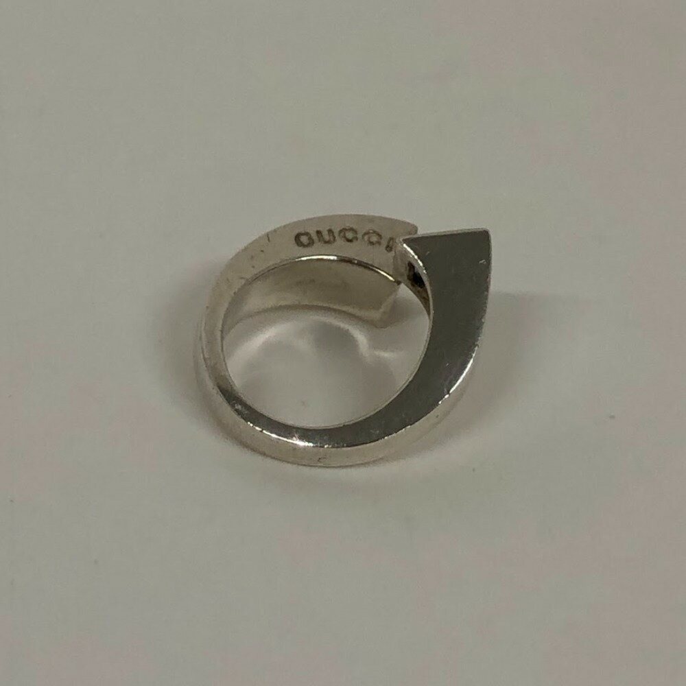 【中古】グッチ GUCCI シルバー ブルートパーズ ツイストGリング SV925 (およそ8号)08w9116 【水戸店】