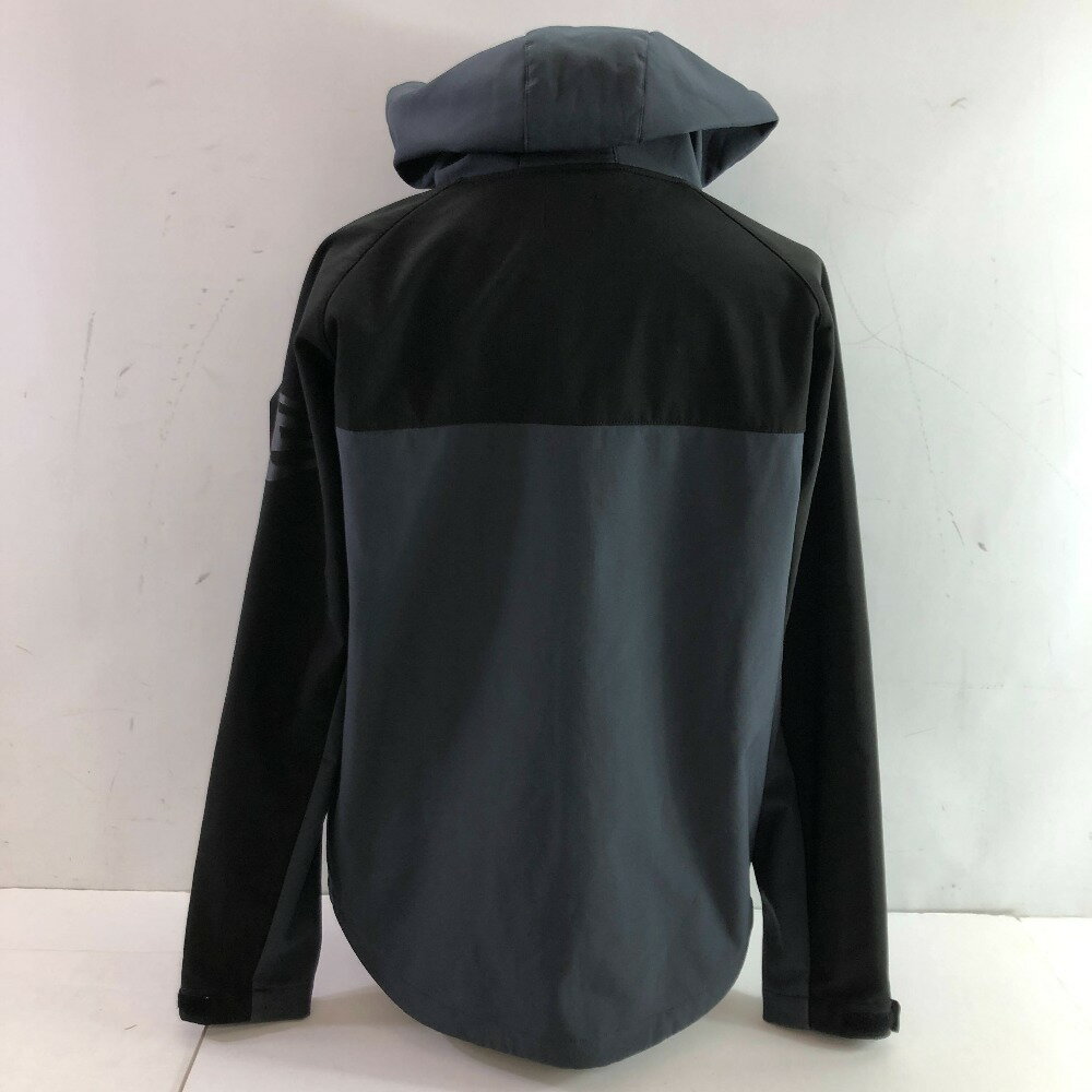 04w4403∞※【中古】 NEW ERA ニューエラ シェルジャケット フラッグロゴ グレー L【八王子店】