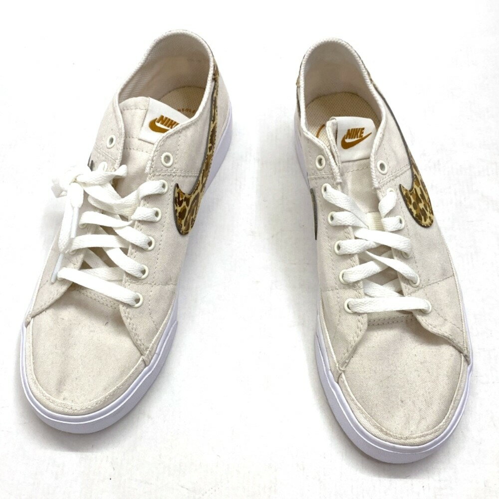 【中古】 NIKE/ナイキ WOMENS COAT LEGACY CNVS PT ウィメンズ コート レガシー ヒョウ柄 26.0cm メンズ スニーカー DV...