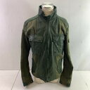 04w4311▽※【中古】AVIREX LEATHER JACKET アヴィレックス レザージャケット スポーツジャケット レザーコットン 切り替え Lサイズ 6101003 【八王子店】(4)