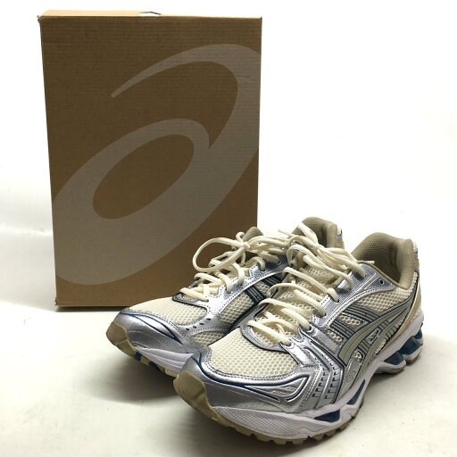 【中古】 アシックス asics クリーム×シルバー 29.0cm メンズ GEL-KAYANO 14 ゲルカヤノ スニーカー F580624 01w-4475 【結城店】