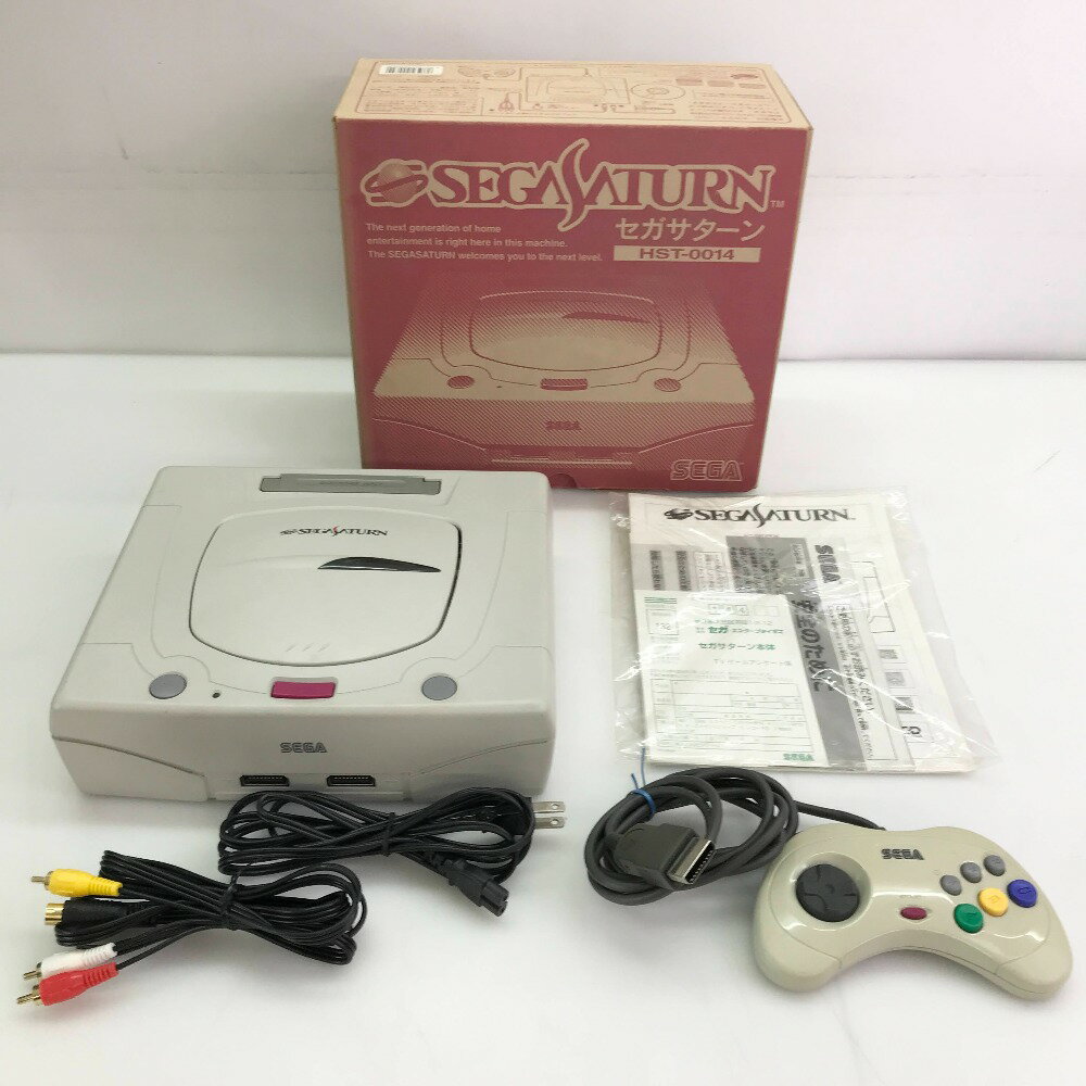 【レトロゲーム機】セガサターン 本体 HST-0014 (本体HST-3220) 状態良好 ＊動作確認済み＊ ◎中古品◎ 05w12023T 【館林店】
