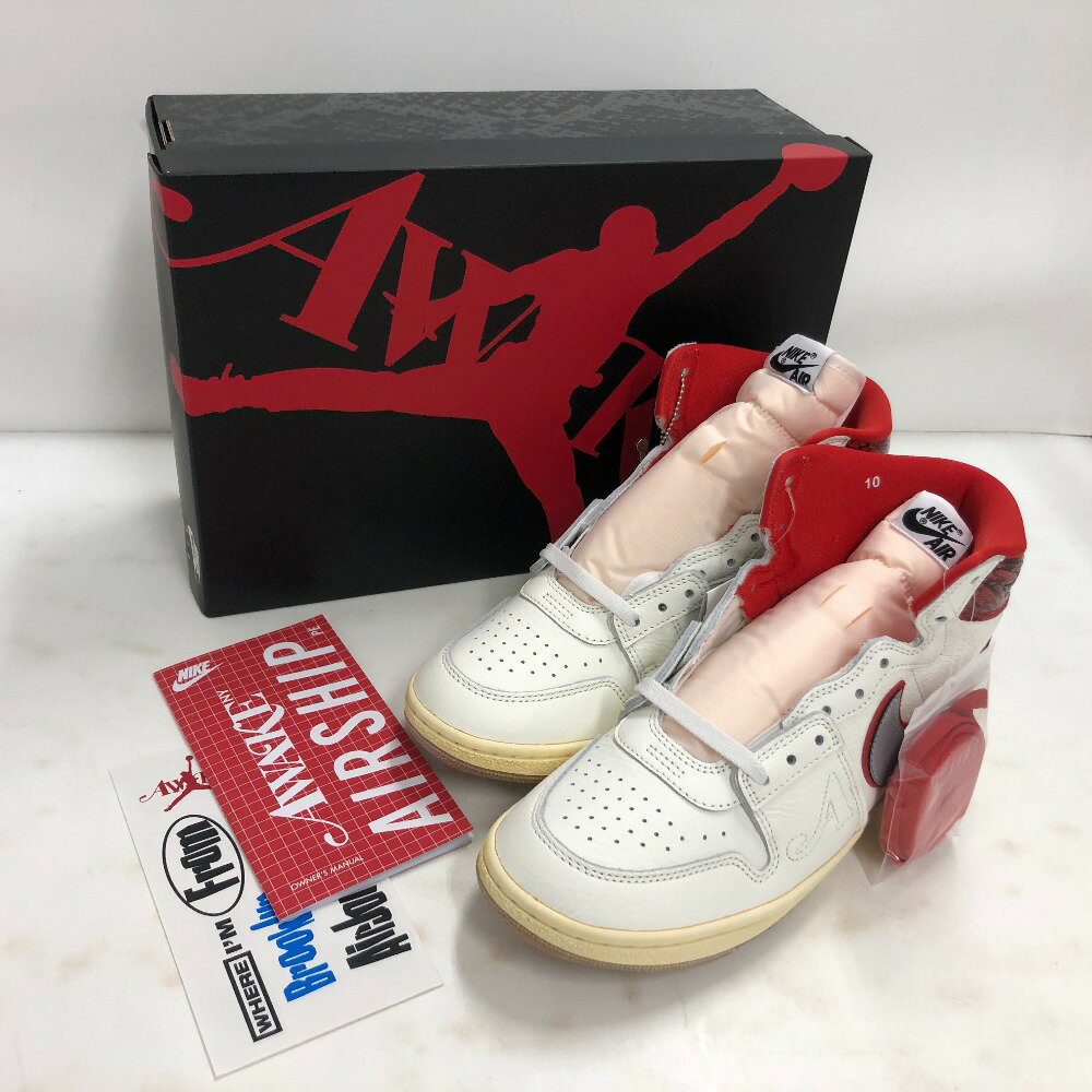 【中古】 ナイキ NIKE × Awake NY Jordan Air Ship PE SP ホワイト 28.0cm 中国製 メンズ 箱・タグあり..