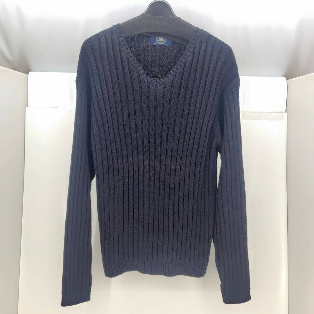 【中古】 ジェイプレス J.PRESS オンワード樫山 セーター ブラック/黒 サイズM 中国製 メンズ コットン..