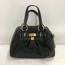 【中古】 サマンサタバサ Samantha Thavasa 鍵 ミラー チャーム付き ブラック 黒 レディース ハンドバッグ 30252 02w16411 【牛久店】