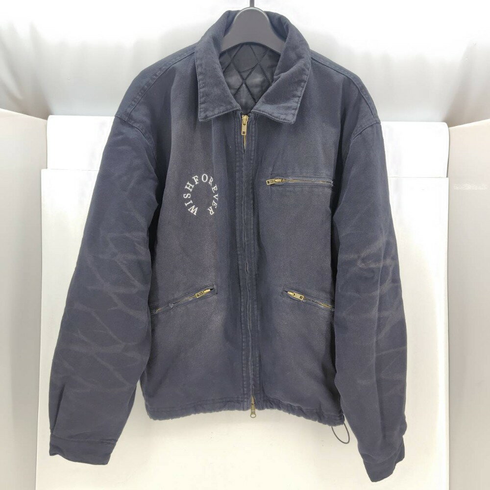 【中古】 WISH FOREVER ワークジャケット ブラック/黒 サイズL 中国製 メンズ アウター コットン WF013016BW 05w12822 【館林店】