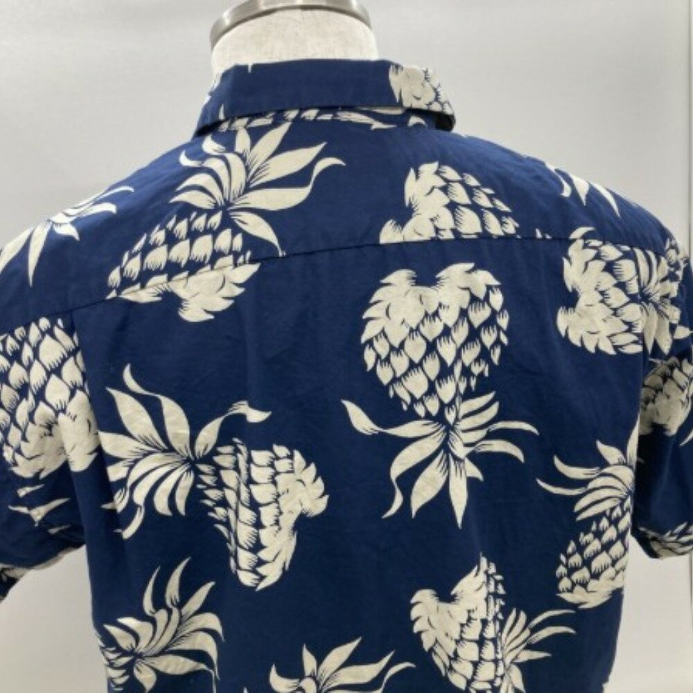 【中古】 DUKE KAHANAMOKU デューク カナハモク パイナップル柄 アロハシャツ DK378111 06w14551 東洋エンタープライズ　サイズL【三郷店】