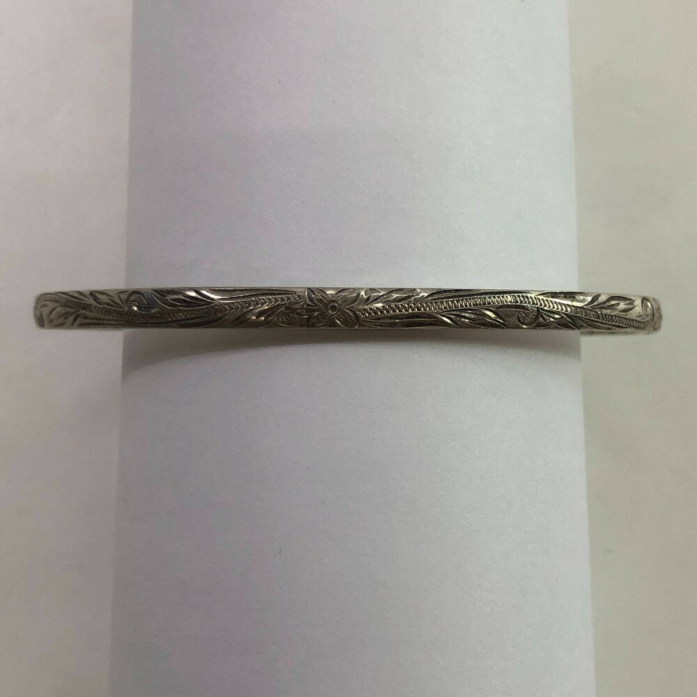 04w4460∞※【中古】 ハワイアンジュエリー シルバー バングル 925 【八王子店】