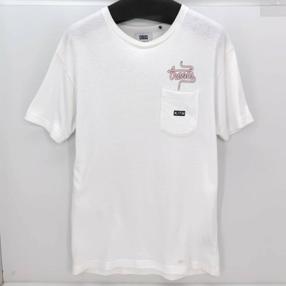 【中古】 キス KITH 半袖ポケットTシャツ ホワイト サイズXS 中国製 メンズ 半袖Tシャツ コットン KH3327 05w12858 【館林店】