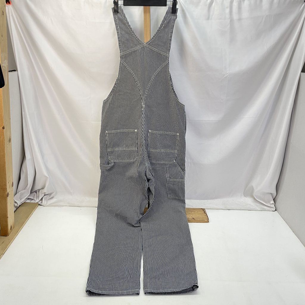 【中古】 Carhartt WIP カーハート BIB OVERALL ビブオーバーオール ネイビー サイズ30 チュニジア製 メンズ ヒッコリー ストライプ W30L32 ジップフライ オーバーオール コットン 01w-4807 【結城店】
