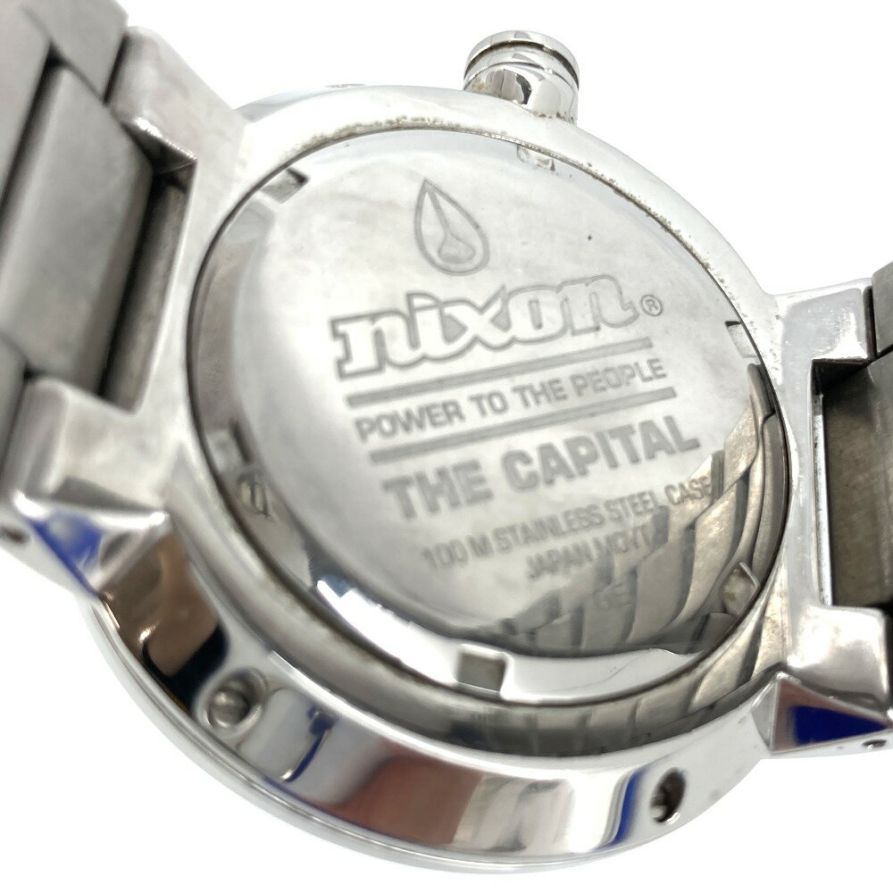 【中古】 ニクソン NIXON THE CAPITAL キャピタル 腕時計 シルバー アナログ メンズ 05w12394 【館林店】