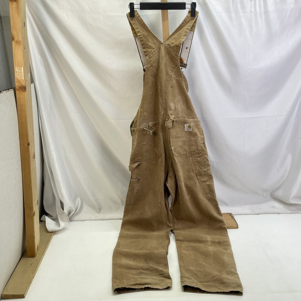 【中古】 カーハート Carhartt 70s オーバーオール ボタンフライ ヴィンテージ ブラウン メンズ オーバーオール 01w-4829 【結城店】