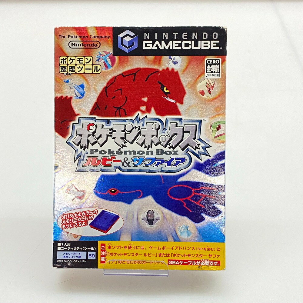 【中古】 (株)ポケモン ポケモンボックス ルビー&サファイア ゲームキューブ ゲームソフト DOL-2-GPXJ 05w13762T 【館林店】