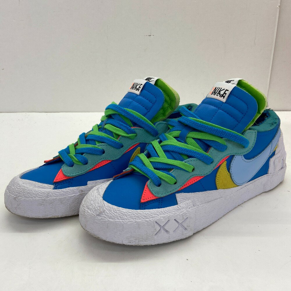 【中古】KAWS × sacai × Nike Blazer Low Neptune Blue カウズ × サカイ × ナイキ ブレーザー ロー ネプチューンブルー 26.5cm [DM7901-400] 03w20083【入間店】