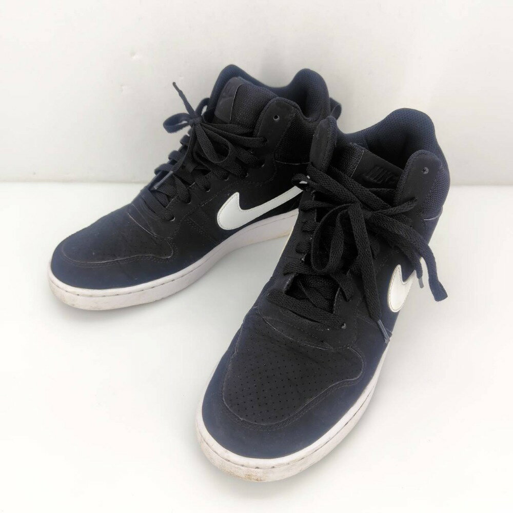 【中古】 ナイキ NIKE コート バーロウ ミッド COURT BOROUGH MID SL ブラック 26.5cm US8.5 UK7.5 EU42 インド...