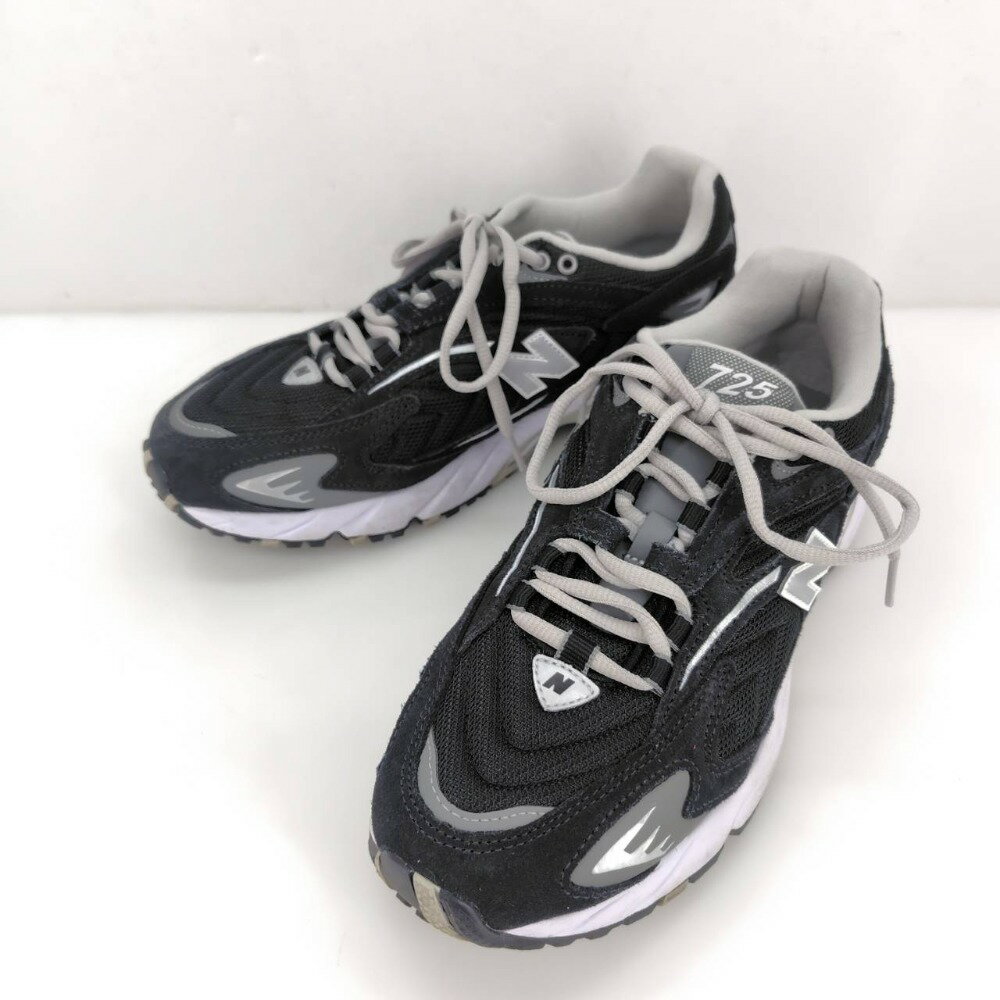 【中古】 ニューバランス NEW BALANCE 725 スニーカー ブラック 26.5cm US8.5 UK8 EU42 中国製 メンズ ..